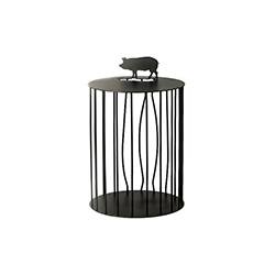 笼鸡边桌/笼猪边桌 chicken caged side table/caged boar side table